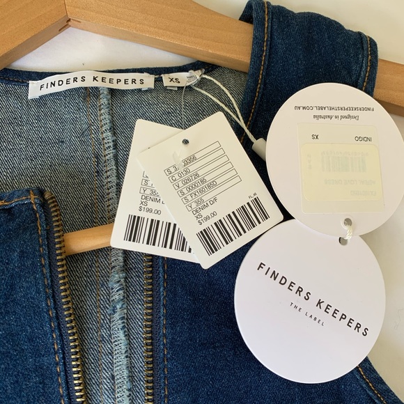 🦄 UO Finders Keepers Denim A-line dress - NWT - Picture 8 of 11